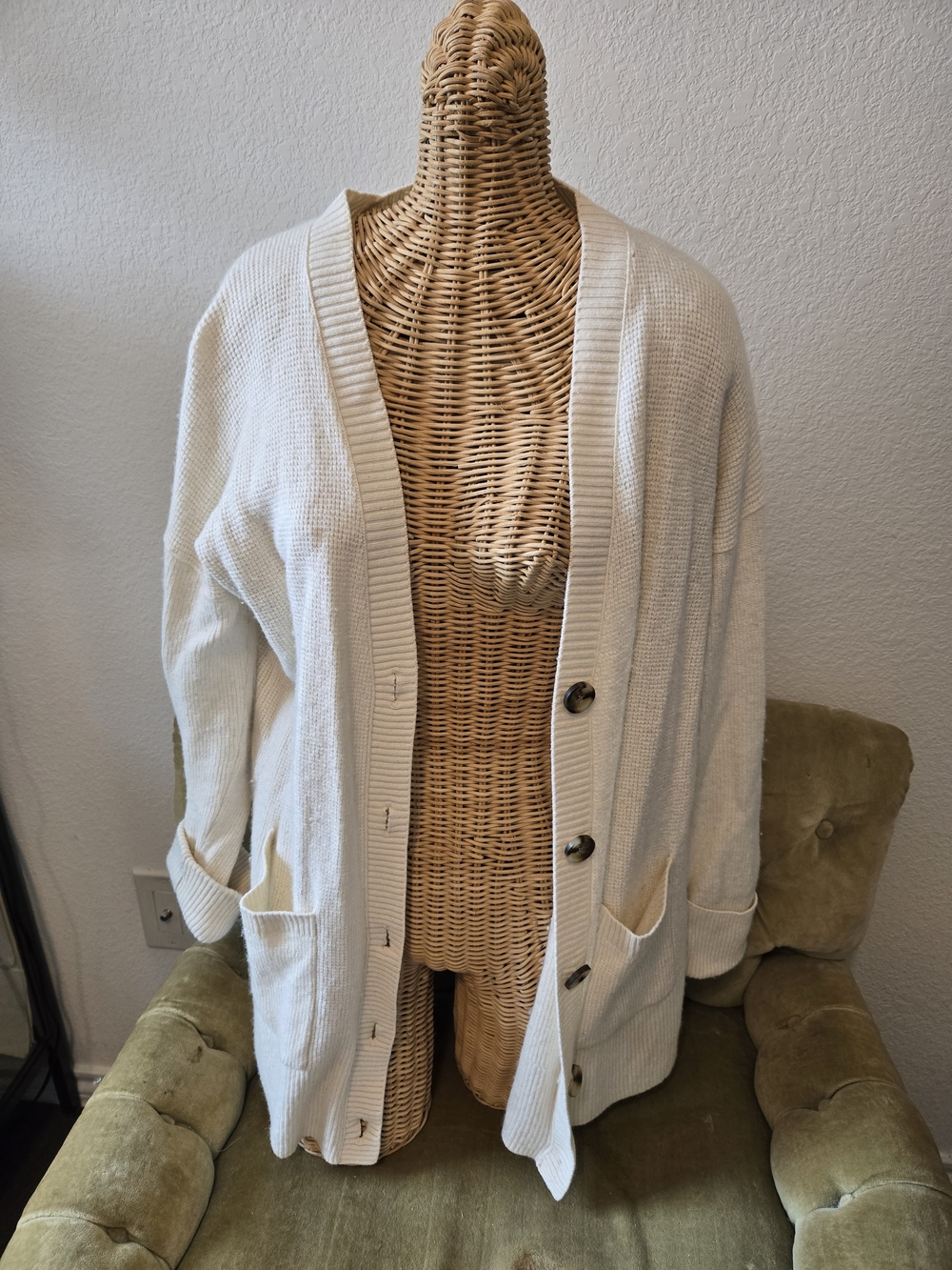 Madewell Cream Knit Sweater Top